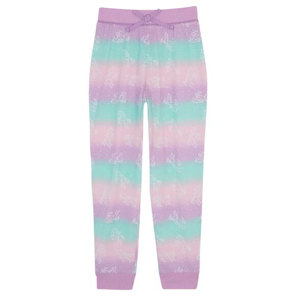NWT BCBG Girls Youth Unicorn 4-Piece PJ Tee, Pants & Shorts Pajama Lounge Set - Picture 4 of 6